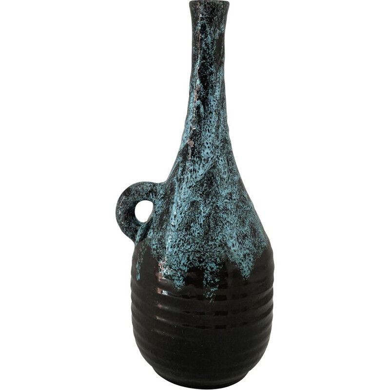 Vintage ceramic vase from Accolay, 1960