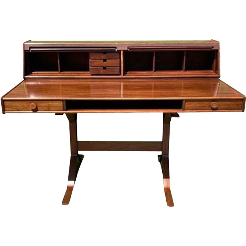 Vintage console model 530 in Braziliaans palissander van Gianfranco Frattini voor Bernini, 1957