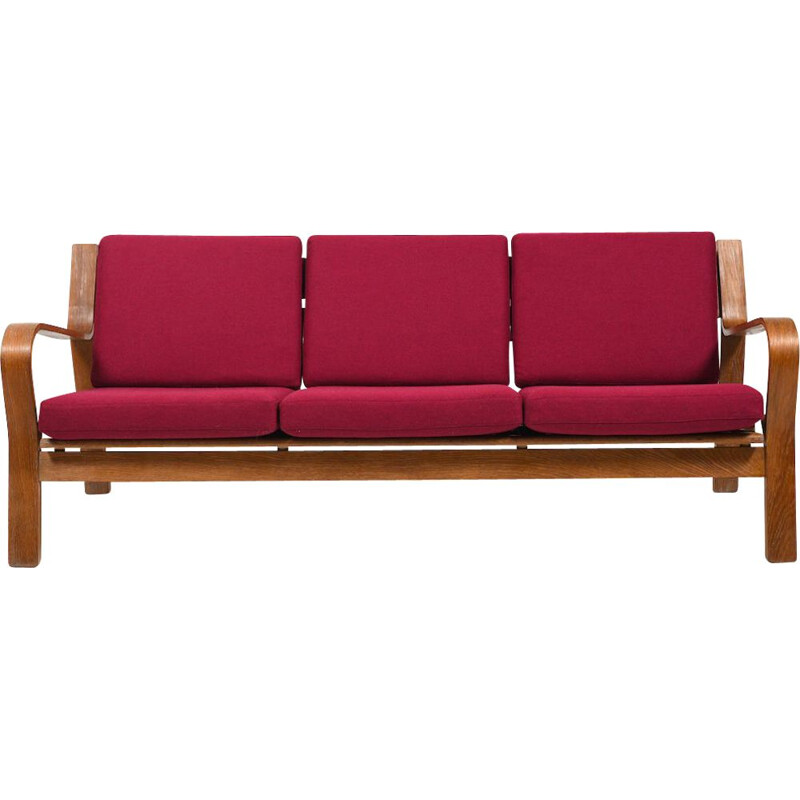 Vintage GE-671 three seater sofa by Hans J. Wegner for Getama, Denmark 1960s