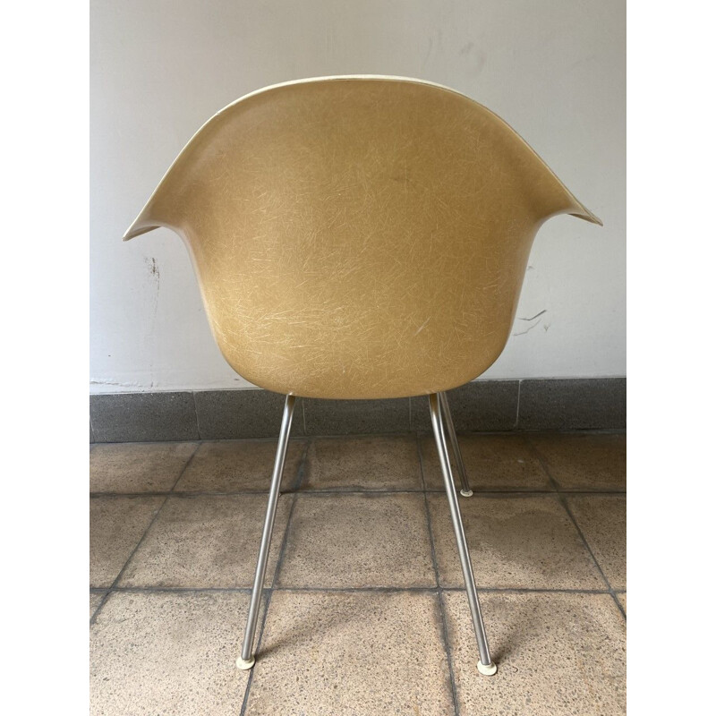 DAX vintage armchair in stainless steel fibreglass by Charles Eames for Hermann Miller, 1975