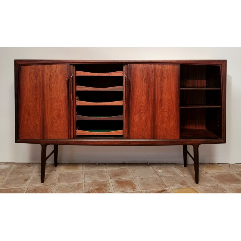 Scandinavian vintage rosewood sideboard by Axel Christensen for ACO Møbler, 1960