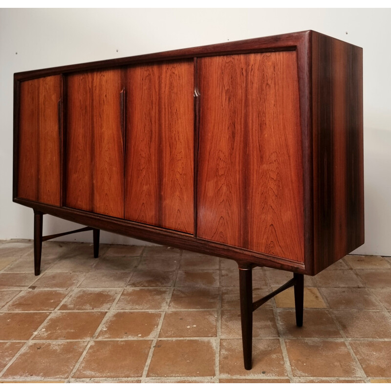 Scandinavian vintage rosewood sideboard by Axel Christensen for ACO Møbler, 1960