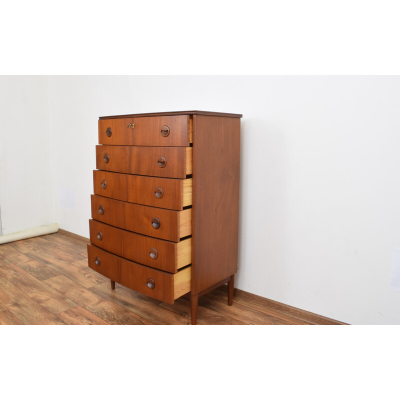 Mid-century Danish teak chest of drawers by Kai Kristiansen, 1960s