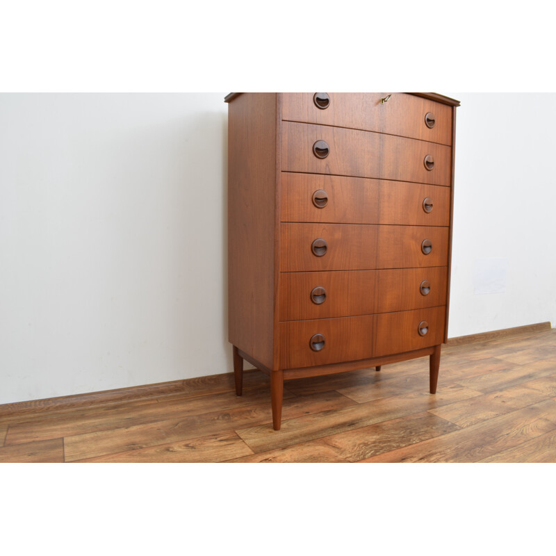 Mid-century Danish teak chest of drawers by Kai Kristiansen, 1960s