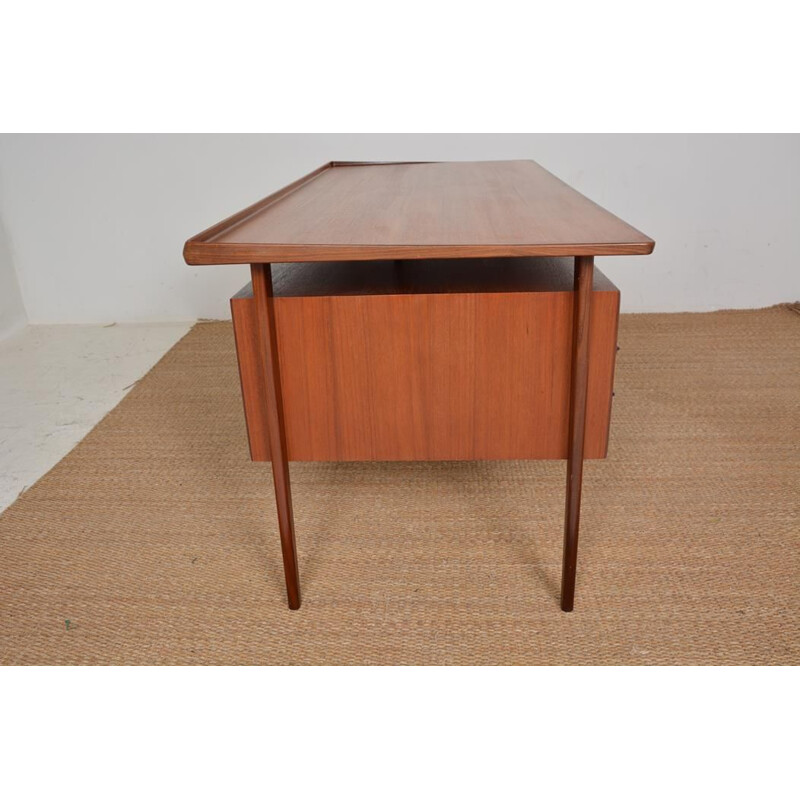 Scandinavian vintage teak desk by Peter Lovig Nielsen