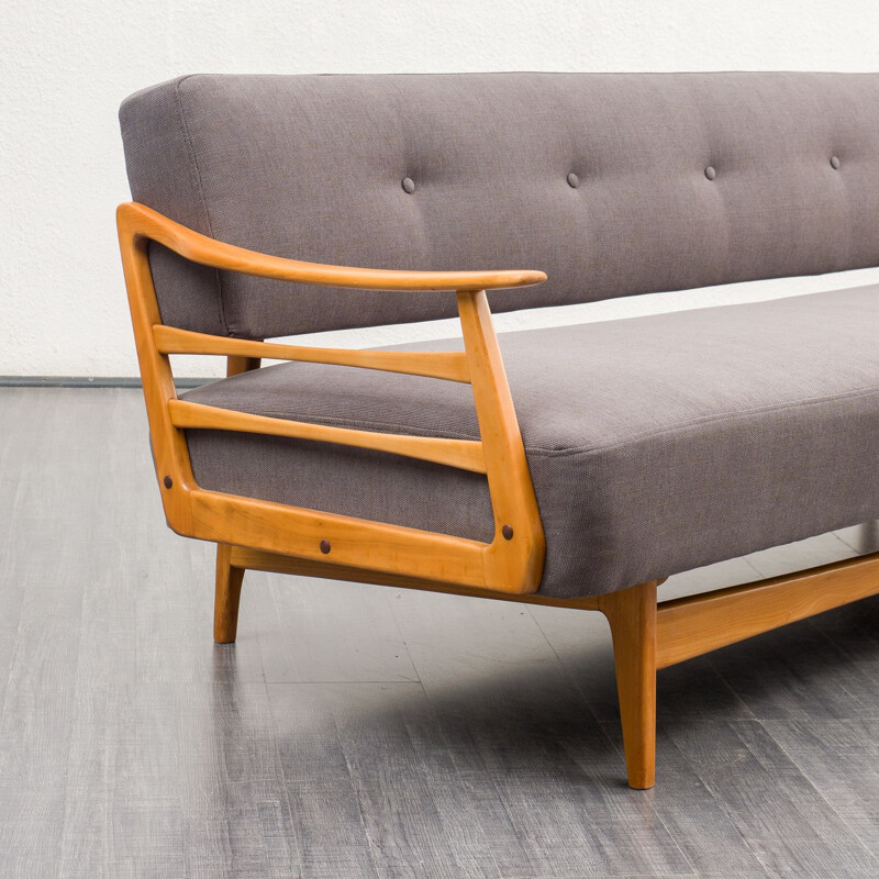 Mid century cherrywood sofabed, 1950s