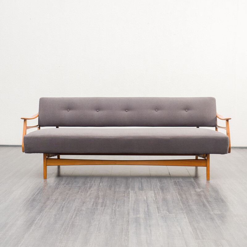 Mid century cherrywood sofabed, 1950s