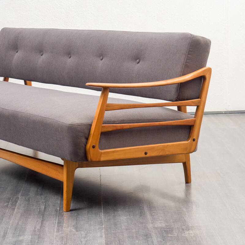 Mid century cherrywood sofabed, 1950s