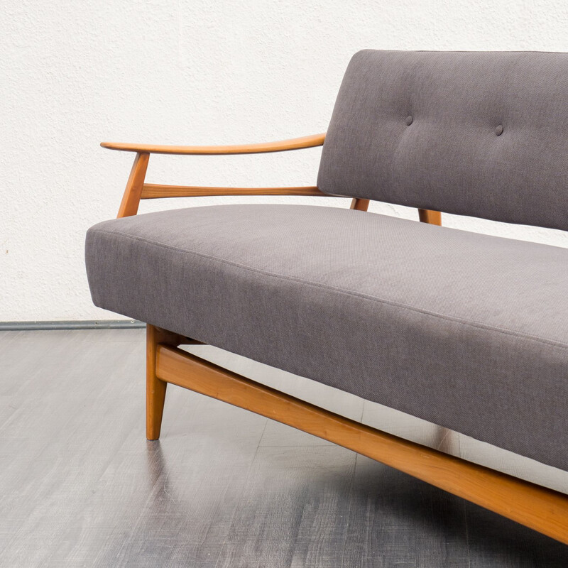 Mid century cherrywood sofabed, 1950s
