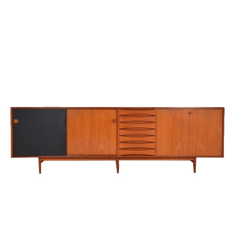 Vintage teak sideboard model 29A by Arne Vodder for Sibast, Denmark 1950