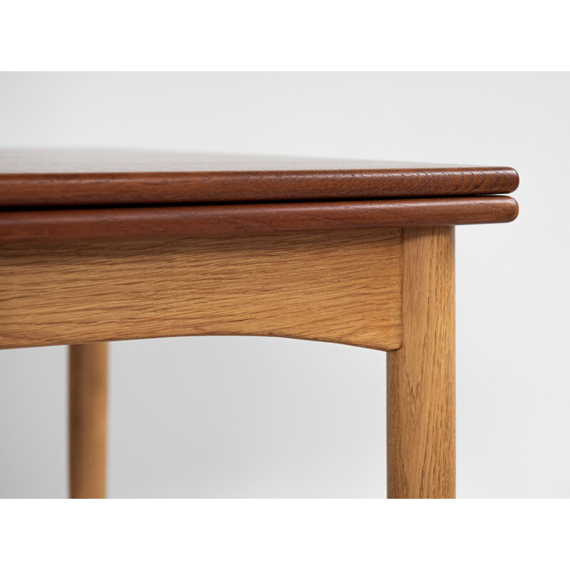 Vintage Danish teak and oak table by Børge Mogensen for Søborg, 1960