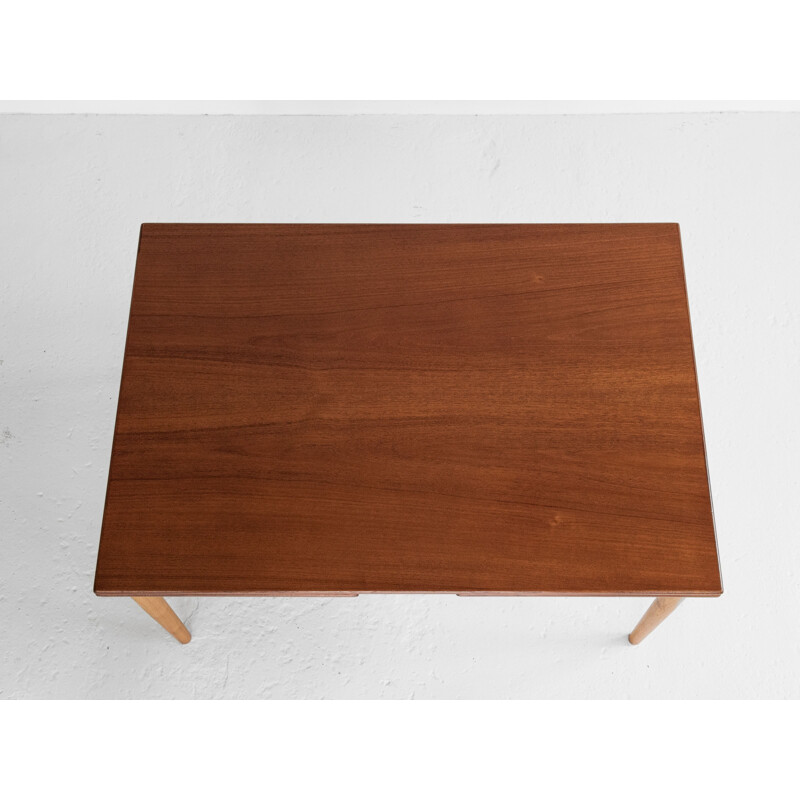 Vintage Danish teak and oak table by Børge Mogensen for Søborg, 1960