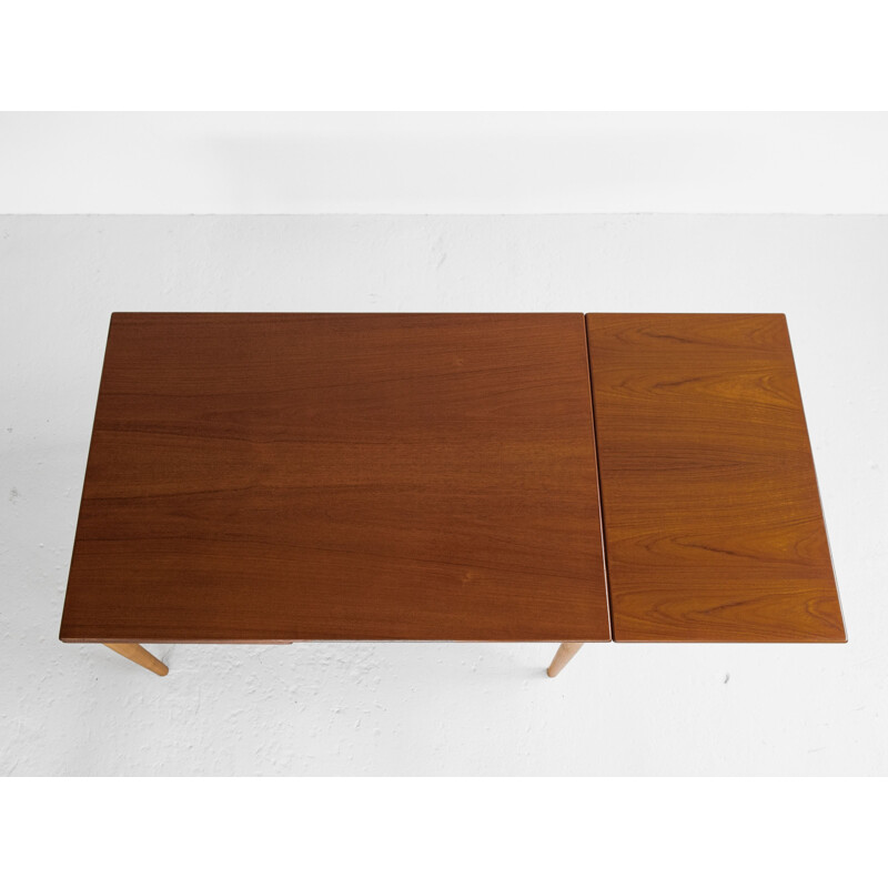 Vintage Deense teak en eiken tafel van Børge Mogensen voor Søborg, 1960