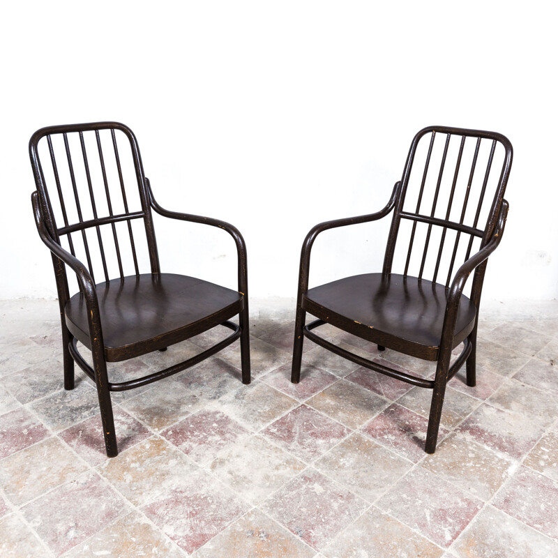 Paar vintage fauteuils van Josef Frank voor Thonet Mundus, 1930