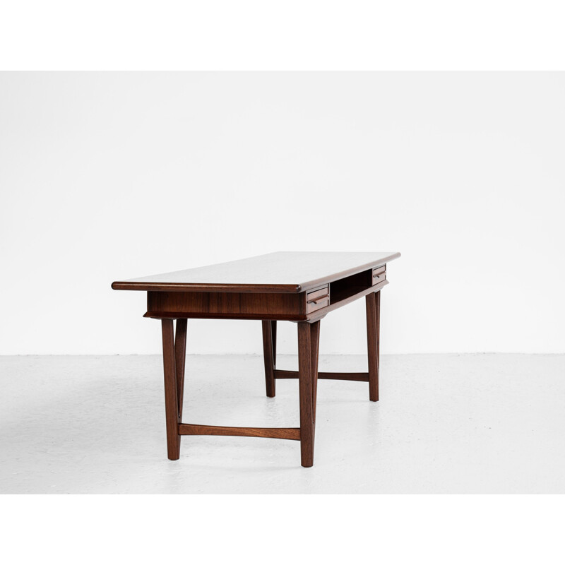 Mid century Danish coffee table in rosewood by EW Bach for Toften, 1960s