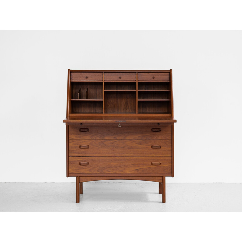 Mid century secretary in teak by Bernhard Pedersen & Søn, Denmark 1960s