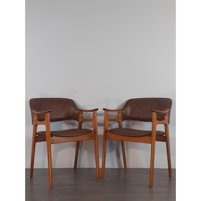 Set of 4 vintage Gnist chairs by Rastad & Relling for Hjellegjerde Møbelfabrikk, Norway 1958