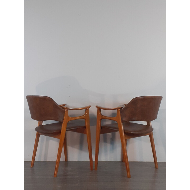 Set of 4 vintage Gnist chairs by Rastad & Relling for Hjellegjerde Møbelfabrikk, Norway 1958