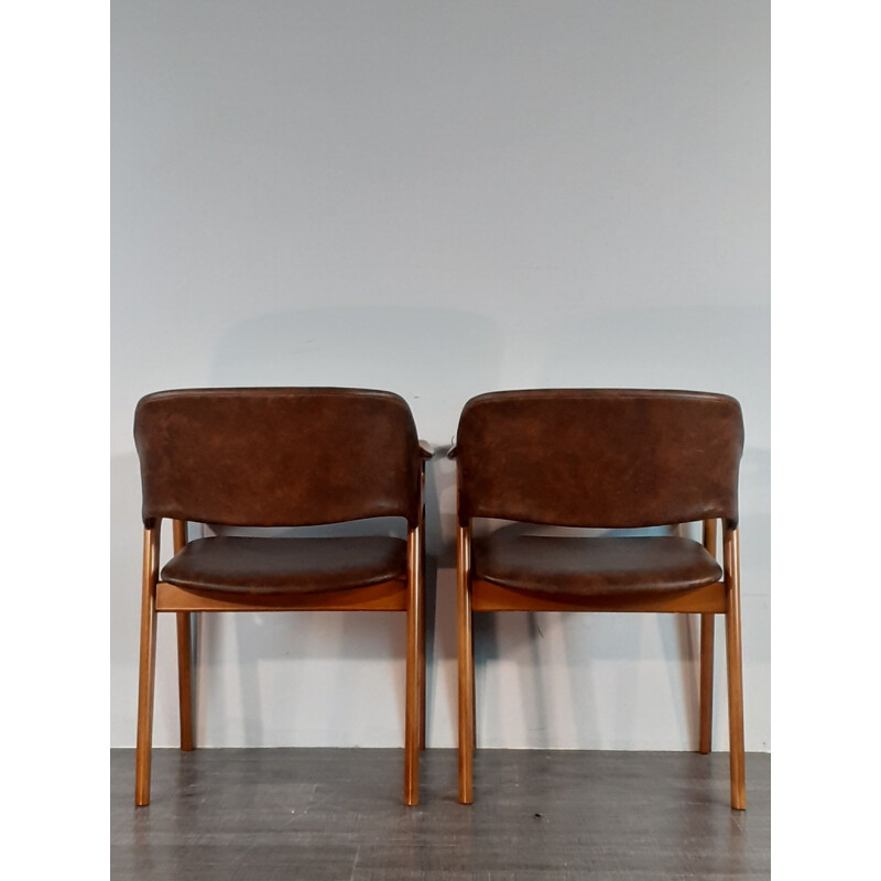 Lot de 4 chaises vintage Gnist par Rastad & Relling pour Hjellegjerde Møbelfabrikk, Norvège 1958