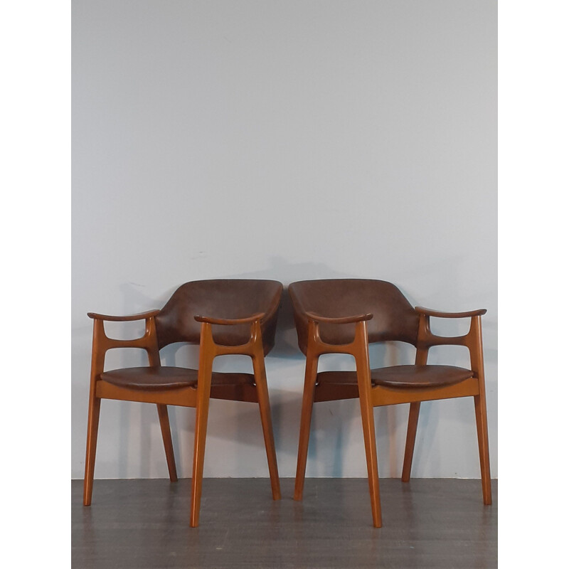 Set of 4 vintage Gnist chairs by Rastad & Relling for Hjellegjerde Møbelfabrikk, Norway 1958