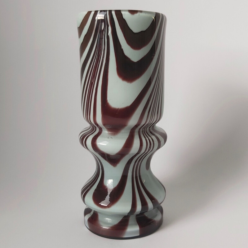 Vase vintage en verre de Murano par Carlo Moretti, Italie 1970