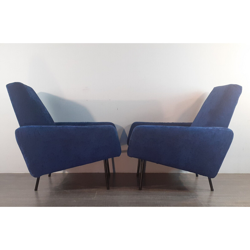 Pair of vintage armchairs model G10 by Guariche for Airborne, 1955