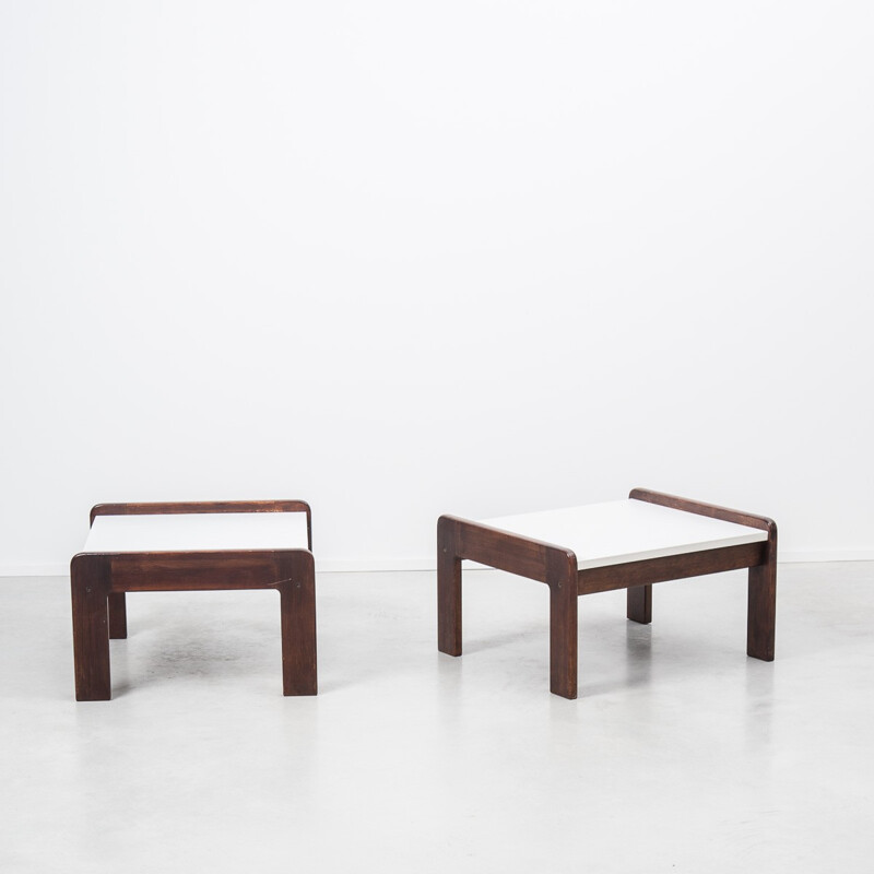 Pair of ‘t Spectrum side tables in wenge, Martin VISSER - 1950s