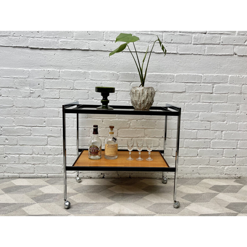 Vintage drinks trolley bar by Howard Miller, 1970s