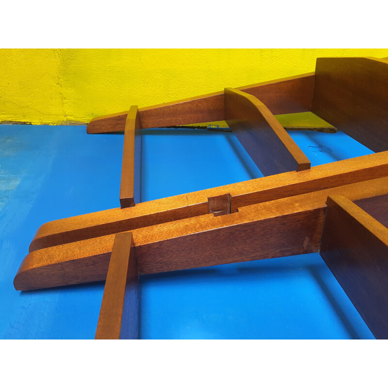 Pair of vintage solid wood shelves by Sipo, 1960