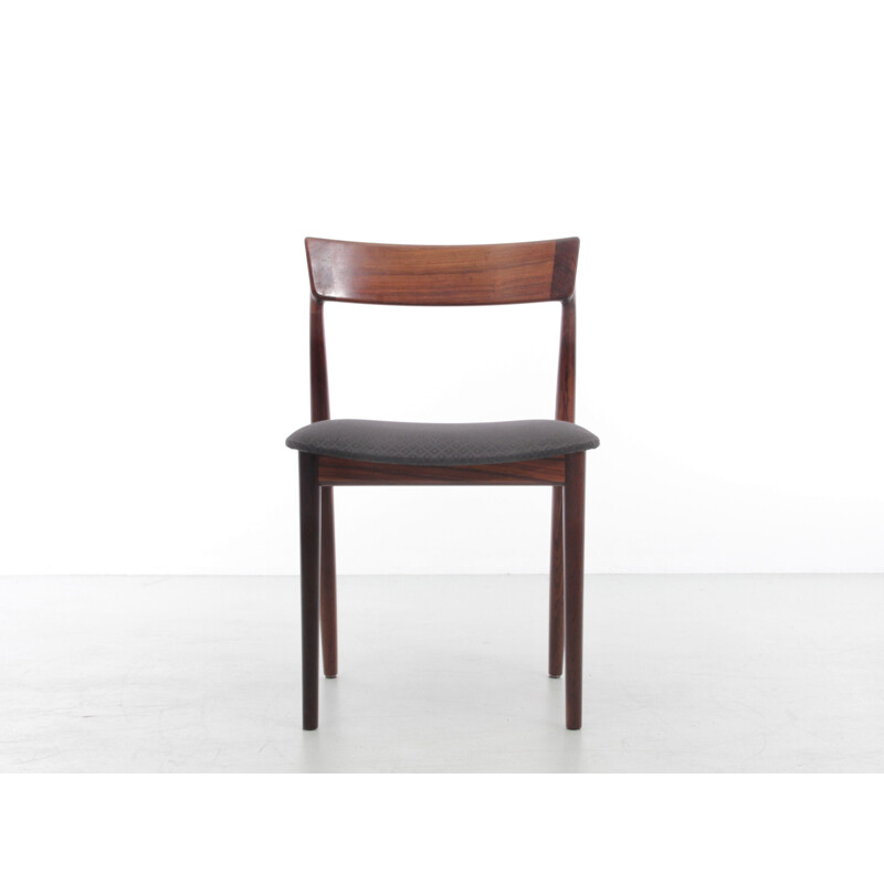 Set van 4 vintage Scandinavische teakhouten stoelen van Harry Rosengren Hansen voor Brande Møbelindustri, 1960
