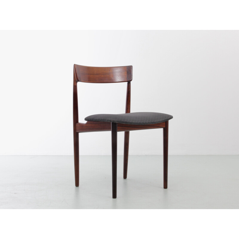 Set of 4 Scandinavian vintage teak chairs by Harry Rosengren Hansen for Brande Møbelindustri, 1960