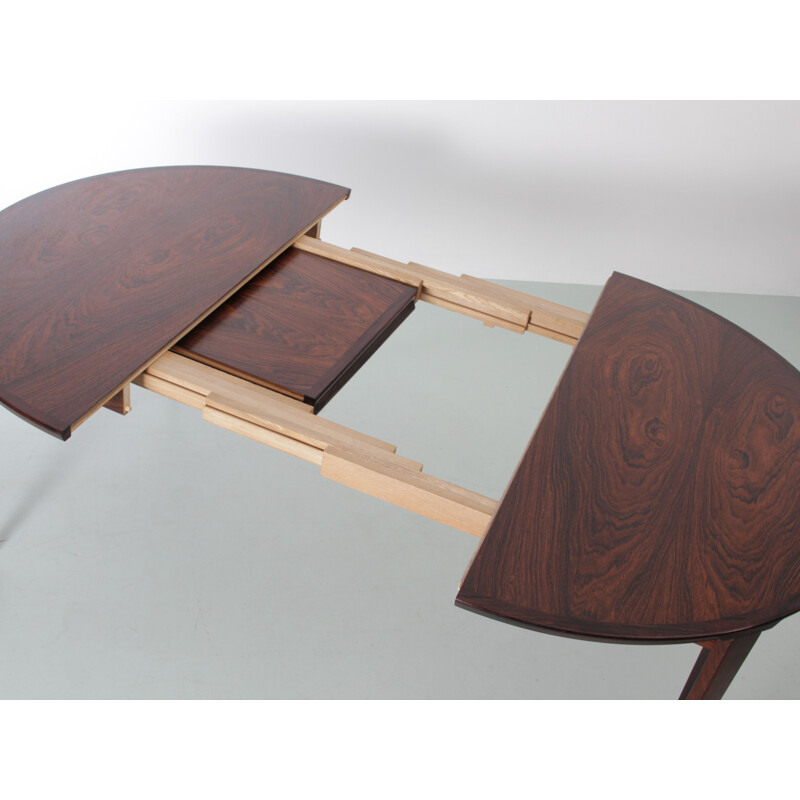 Scandinavian vintage Rio rosewood table by Harry Rosengren Hansen, 1963