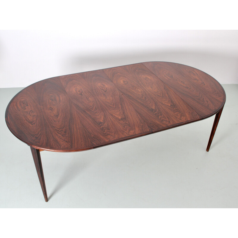 Scandinavian vintage Rio rosewood table by Harry Rosengren Hansen, 1963