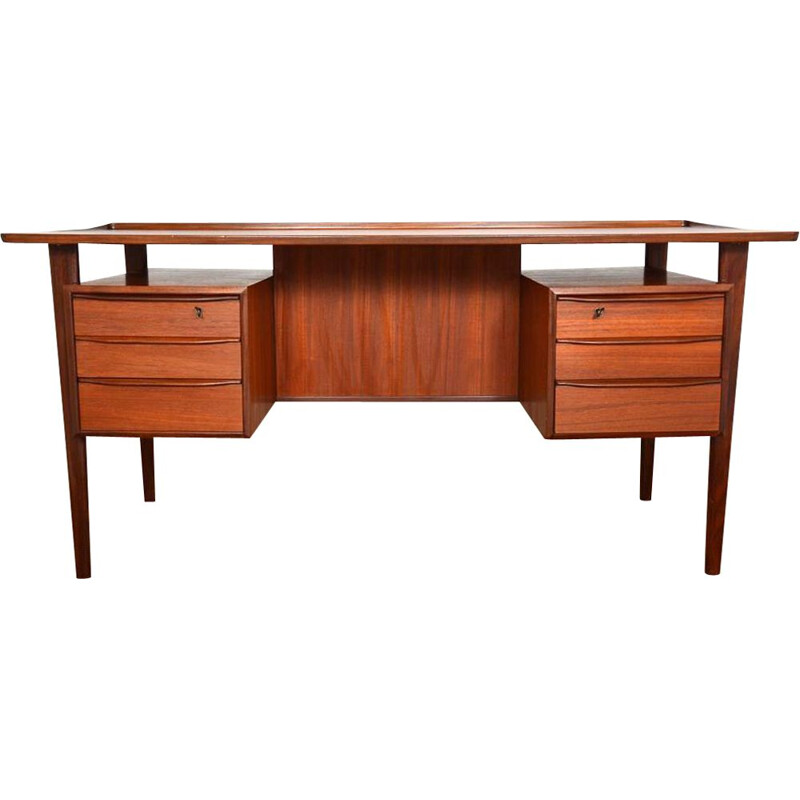 Bureau scandinave vintage en teck de Peter Lovig Nielsen