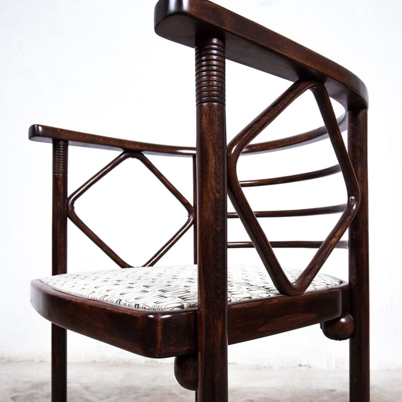 Mid century armchair by Josef Hoffmann for J&J Kohn Fledermaus, 1905