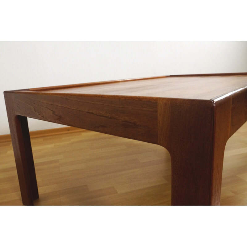 Table basse scandinave Eilersen et bois de teck, Illum WIKKELSO - 1960