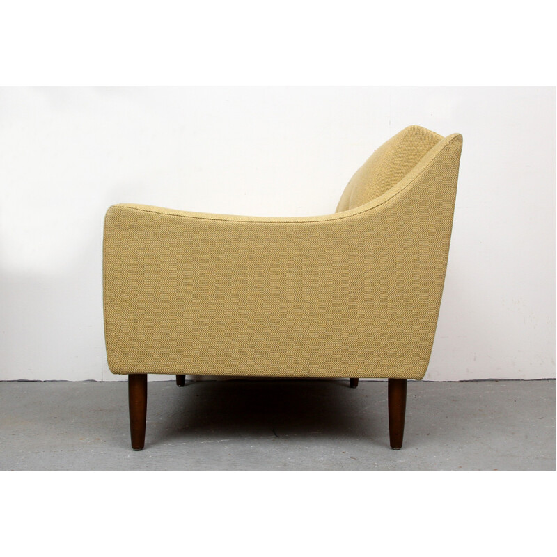 Gele stoffen fauteuil - 1950