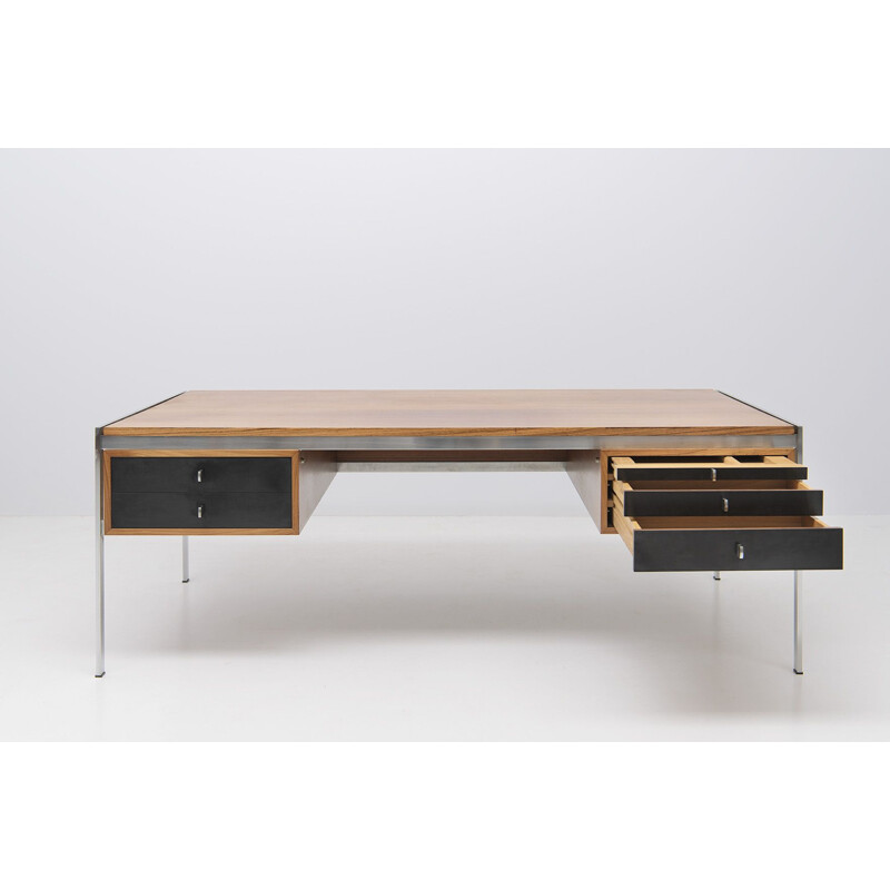 Vintage conference desk by Preben Fabricius and Jorgen Kastholm for Kill International, Germany 1960