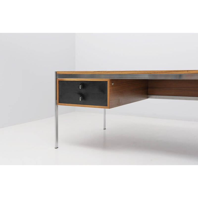 Vintage conference desk by Preben Fabricius and Jorgen Kastholm for Kill International, Germany 1960