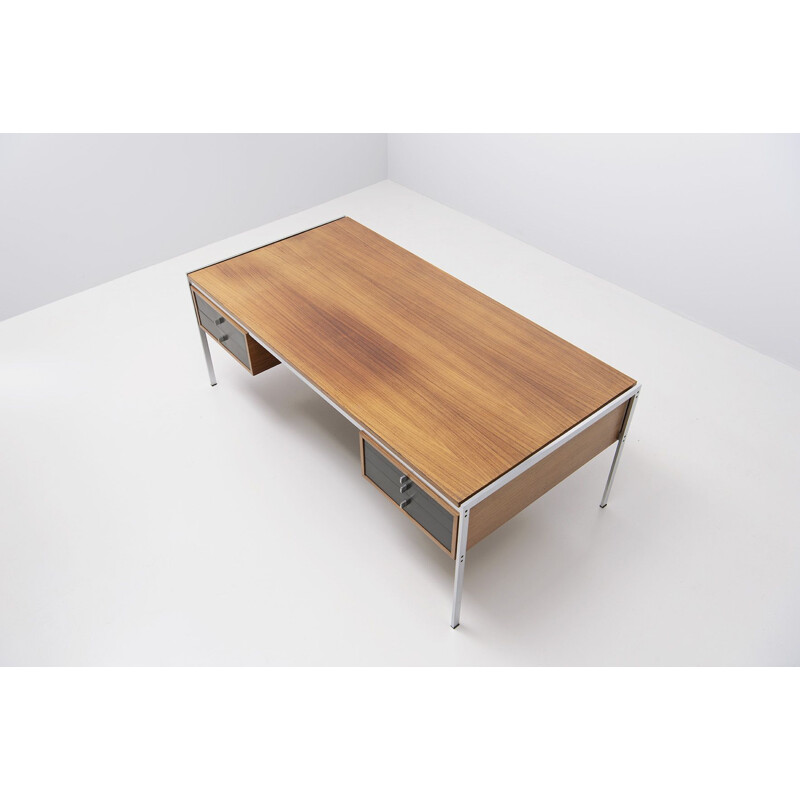 Vintage conference desk by Preben Fabricius and Jorgen Kastholm for Kill International, Germany 1960