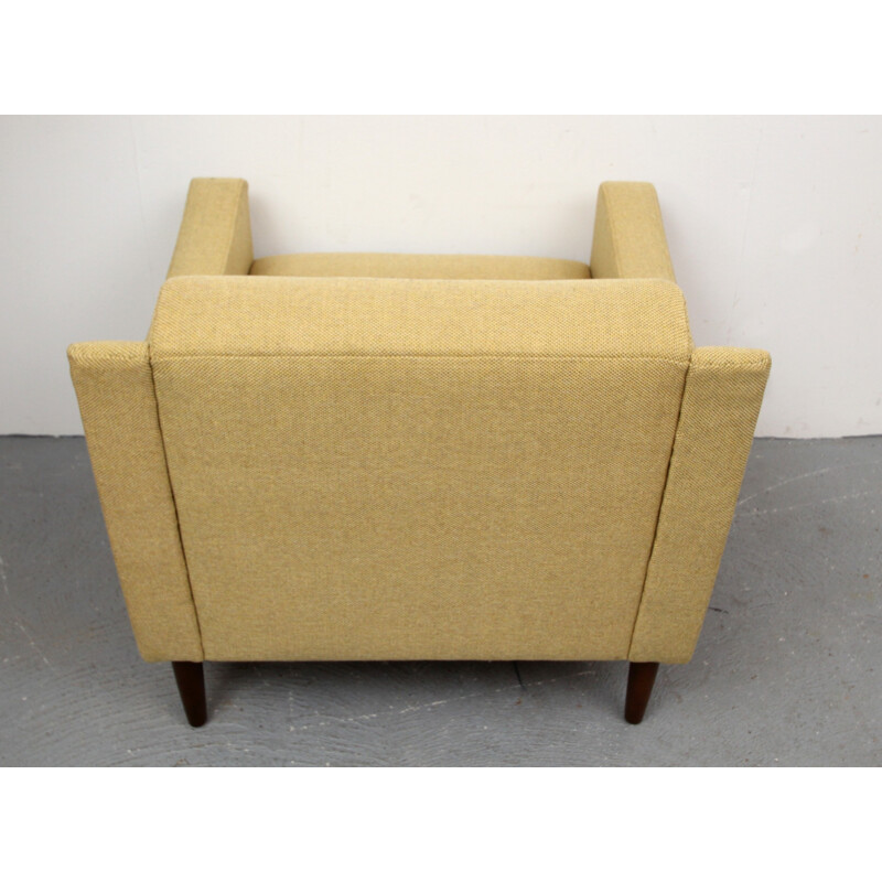 Armchair in yellow fabric - 1950s