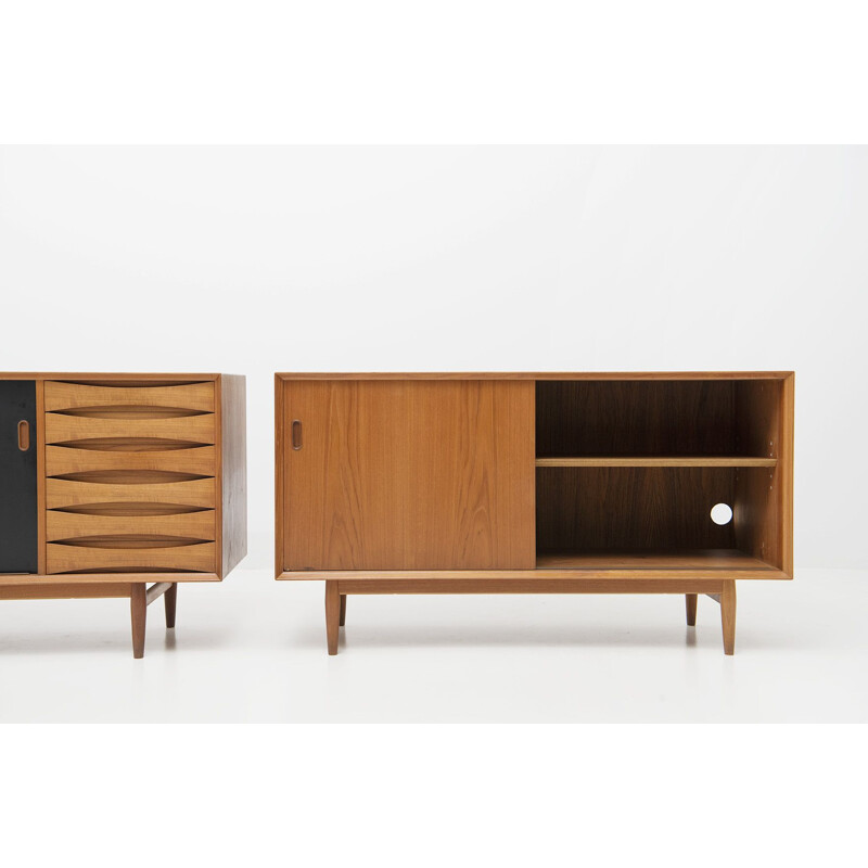 Vintage sideboard with reversible doors by Arne Vodder for Sibast, Denmark 1960s