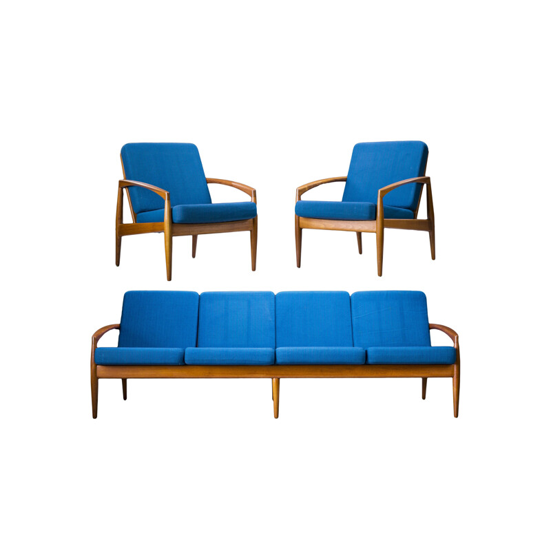 Vintage model 121 living room set by Kai Kristiansen for Magnus Olesen, 1960s