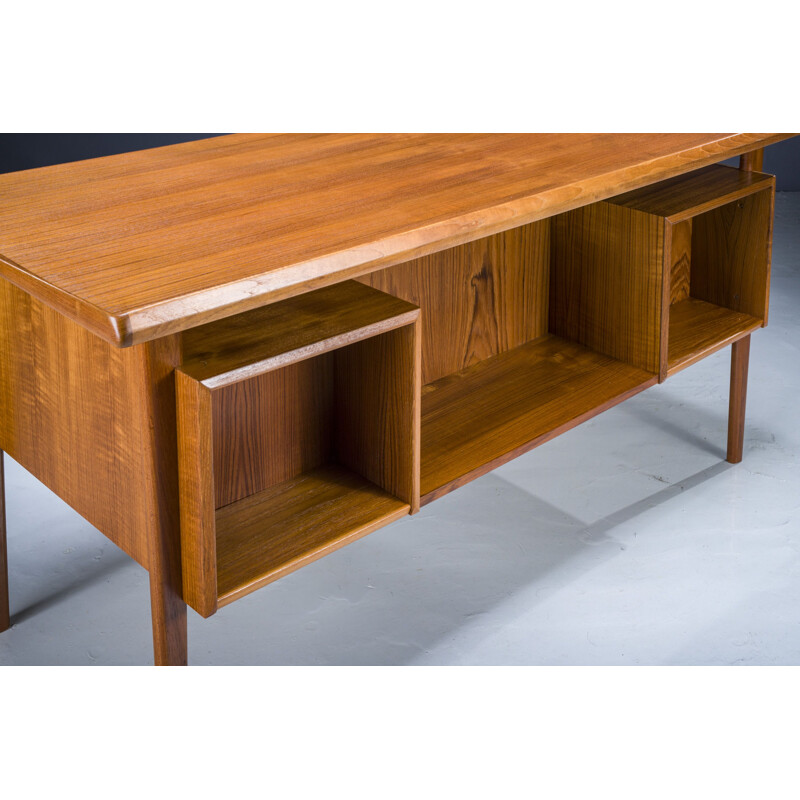 Danish teak vintage desk by Peter Løvig Nielsen for Hedensted Møbelfabrik, Denmark 1973