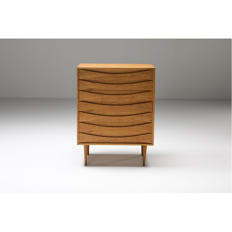 Vintage chest of drawers in oakwood by Arne Vodder, Denmark 1960s