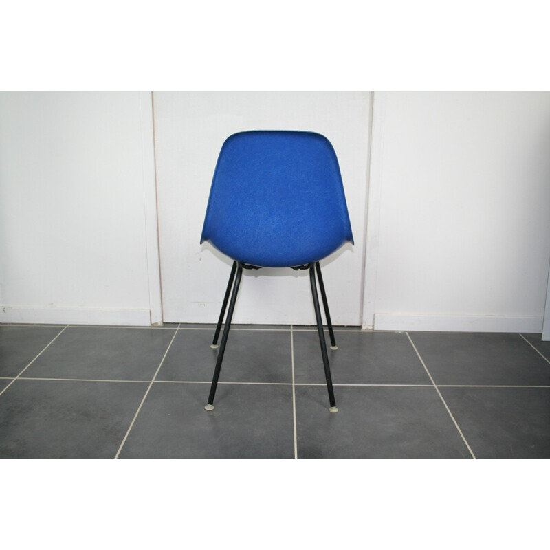 Blue Herman Miller "DSX" chair in fiberglass, Charles & Ray EAMES - 1960s