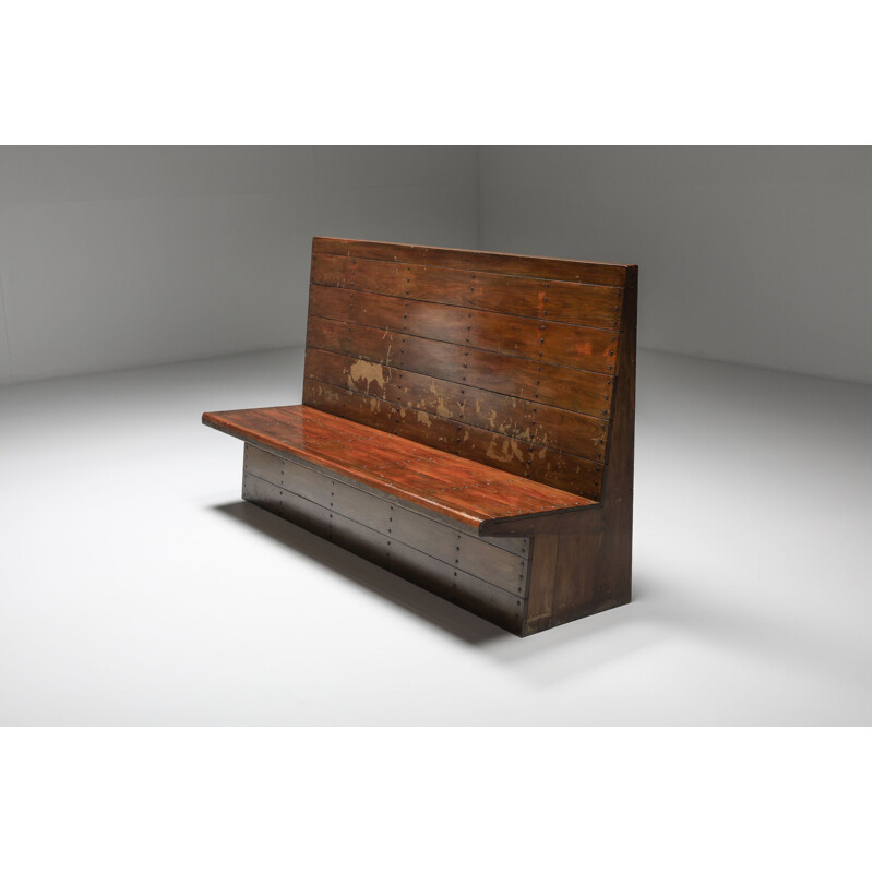 Vintage bench Bossche School by Dom Hans Van Der Laan, Netherlands 1950s