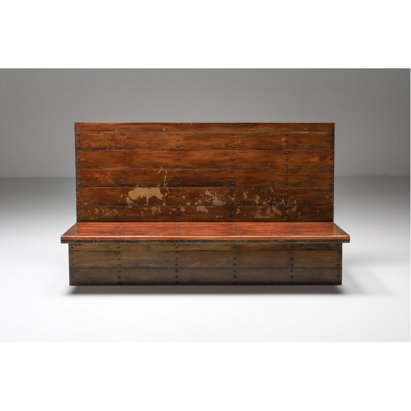 Vintage bench Bossche School by Dom Hans Van Der Laan, Netherlands 1950s