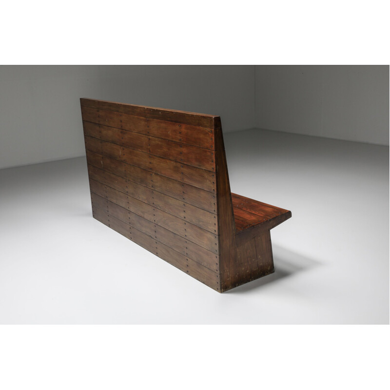 Vintage bench Bossche School by Dom Hans Van Der Laan, Netherlands 1950s