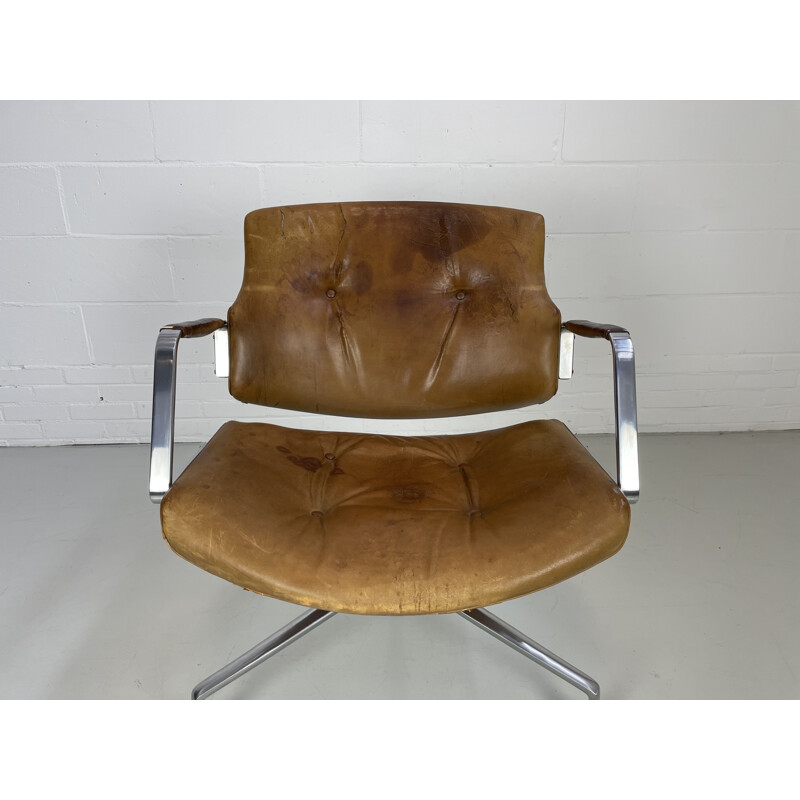 Vintage FK 84 desk armchair by J.Kastholm and P.Fabricius for Kill
